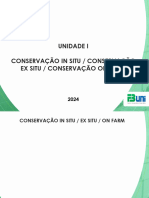 Aula 2 CONSERVAÇÃO IN SITU - CONSERVAÇÃO EX SITU - CONSERVAÇÃO ON FARM