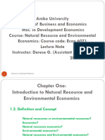 Chapter 1 Introduction To Natural Resource & EE