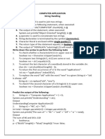 String Handling Exercise Ques Ans