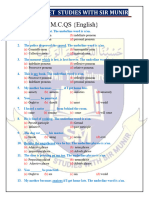 English M.C.Qs