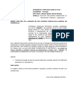 Consentir La Sentencia y Se Remitan Partes Judiciales A La Reniec - STEPHANY MITTEENN