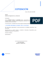 Cotizacion CABEZAL DIVISOR