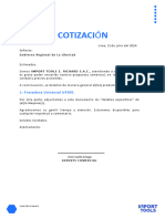 Cotizacion FRESADORA UNIVERSAL