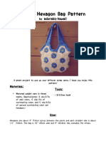 Hexagon Flower Bag PDF