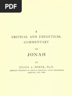 Jonah - From ICC - A Critical and Exeg. Comm. 25 - 1912 (1951)