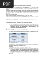 Exercícios Complementares de Educação Financeira