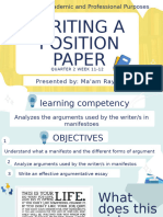 M11-12 Writing A Position Paper