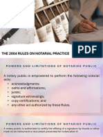 2004 Rules On Notarial Practice and Affidavits