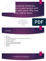 Extracorporeal Membrane Oxygenation in Adult Patients With Sepsis and Septic Shock - Why, How, When, and For Whom