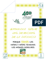 Gymkhana Sobre Los Derechos de La Infancia Porque Todos Los Niños y Niñas Tenemos Los Mismos Derechos