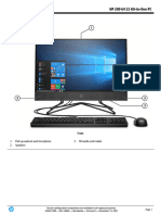 HP 200 G4 All in One Business PC Datasheet