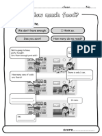 (ขาวดำ) ป.5 unit 1 - How much food PDF