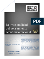 La Irracionalidad El Pensamiento Econc3b3mica Racional