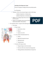 Anatomy and Physiology of Respiratory System