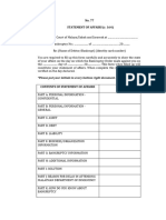 Form Statement of Affairs Form No. 77 of Insolvency (Amendment) Rules 2023