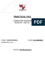 Gagan Bansal (CS Practical File)