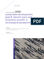 Towards 2030: Sustainable Development Goal 8: Decent Work and Economic Growth. A Sociological Perspective