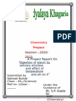 Chemistry Project Class XII 2021 22 Investigatory Project