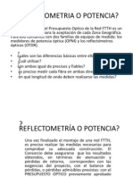 Reflectometría o Potencia