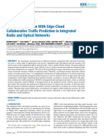 Resource Allocation With Edge-Cloud Collaborative Traffic Prediction in Integrated Radio and Optical Networks