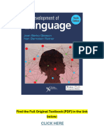 The Development of Language 10th Edition PDF