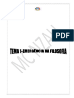 Tema 1 Emergência Da Filosofia