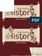 Simple Red and Beige Vintage Illustration History Report Presentation