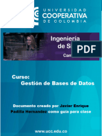 Clase Gestion de Bases de Datos