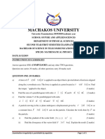 SPH 205 Mathematical Physics