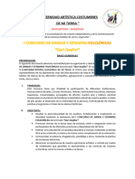 Fraternidad Artística Costumbres de Mi Tierra Bases Generales