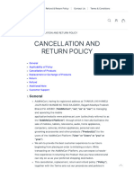 CANCELLATION AND RETURN POLICY - AddMeCart