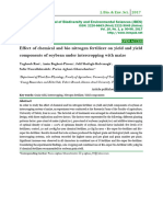 Effect of Chemical and Bio Nitrogen Fertilizer On Yield and Yield Components of Soybean Under Intercropping With Maize