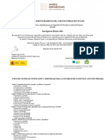 Sistema de Notificación y Aprendizaje para La Seguridad Del Paciente en Atención Primaria (SiNASP) - Certificado Del Curso 2104