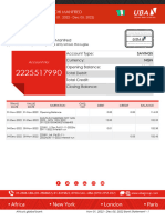 Bank Statement For Princewill Ihunayachi Manfred, UBA Group