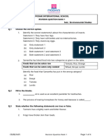 EVS Question Paper