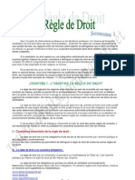 La Règle de Droit