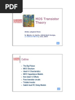 MOS Transistor Theory: Outline