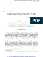 Hernesto Enriquez Rubio La Seguridad Nacional Interna Humana y Publica