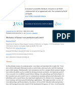 Mechanics of Human Voice Production and Control - PMC