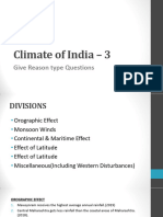 Give Reasons of Class X Climate