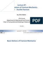 Lecture 7 (Dirk Mohr, ETH, Fracture Mechanics, Ductile Fracture)