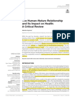 2.the Human-Nature Relationship and Its Impact On Health - A Critical Reviewpdf