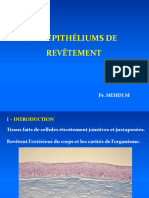 Epithélium de Revêtement. PR Mehdi