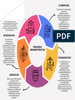 Gráfico Diagrama Circular Proceso 5 Elementos Iconos Corporativo Multicolor