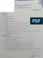 Mid-Term Examination (2023-24) : There Are 34 Questions in The Question Paper