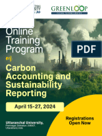 Carbon Accounting and Sustainability Report