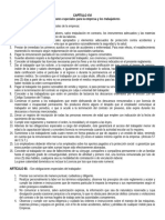 Obligaciones y Prohibiciones de Empresa y Trabajadores