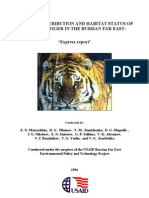 Amur Tiger Census 1996