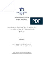 Cryo-Thermal-Hydrodynamics of Tidal Flats: A Case Study of The St. Lawrence Fluvial Estuary