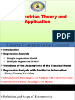 Econometrics PART ONE